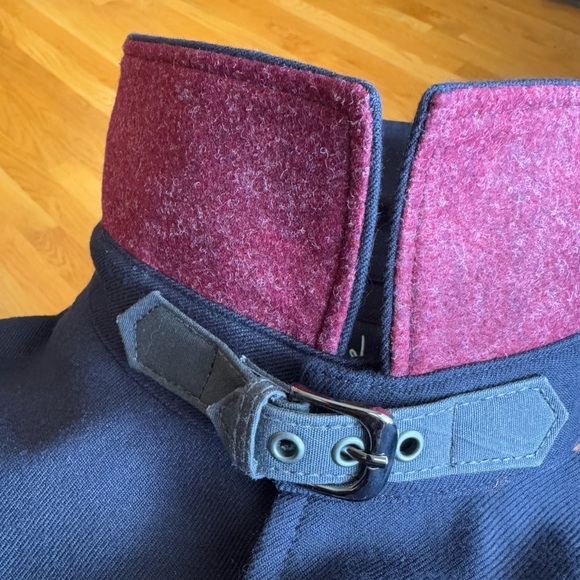 HOWE Navy Blue Minimalist Blazer - Utilitarian Vibe Buckle Detail - Men’s Small - Picture 5 of 11